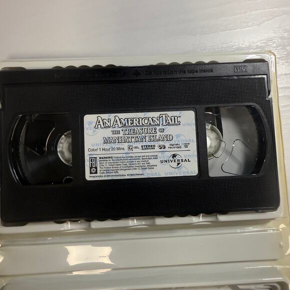 An American Tail Treasure of Manhattan Island VHS 1998 Clamshell Tested - Picture 3 of 3